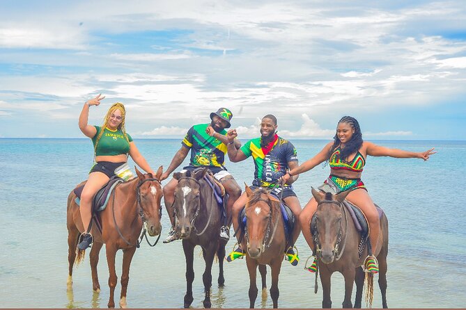 OCEAN HORSE-BACK RIDING & BAMBOO RAFTING + Limestone MASSAGE - Ocean horseback riding with included gear, guided by Reggie