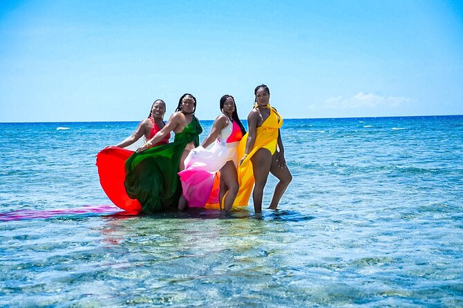 OceanShootJamaica Flying Dress, Montego Bay - Photo package: unlimited shots, 10 edits, fast delivery