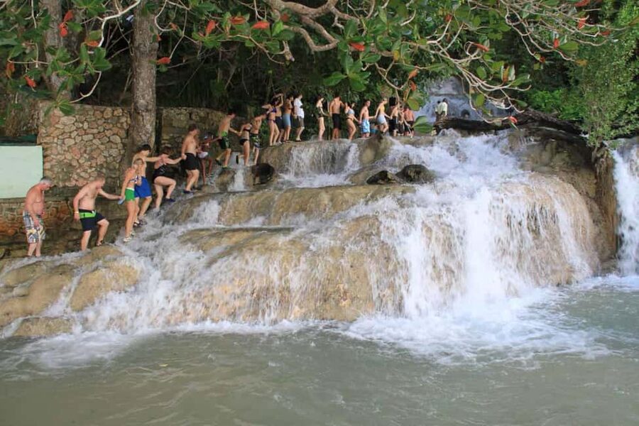 Ocho Rios: Bamboo Beach Club & Dunn’s River Falls - Dunn’s River Falls: the hands-clasp climb you’re signing up for