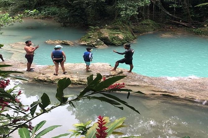 [PRIVATE] Dunn's River Falls, Blue Hole & Secret Falls w/Entrance - Secret Falls from the banks: a calmer finale than the main climb