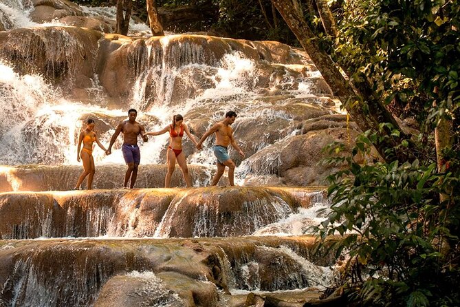 Private Dunn's River Falls Jamaica - How the falls climb works in the real world
