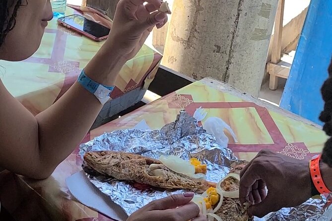 Private Seafood Tour and Floyds Pelican Bar or Black River Safari - Stop 1 at Arawak’s Rest: the Jamaican stew-and-starch start