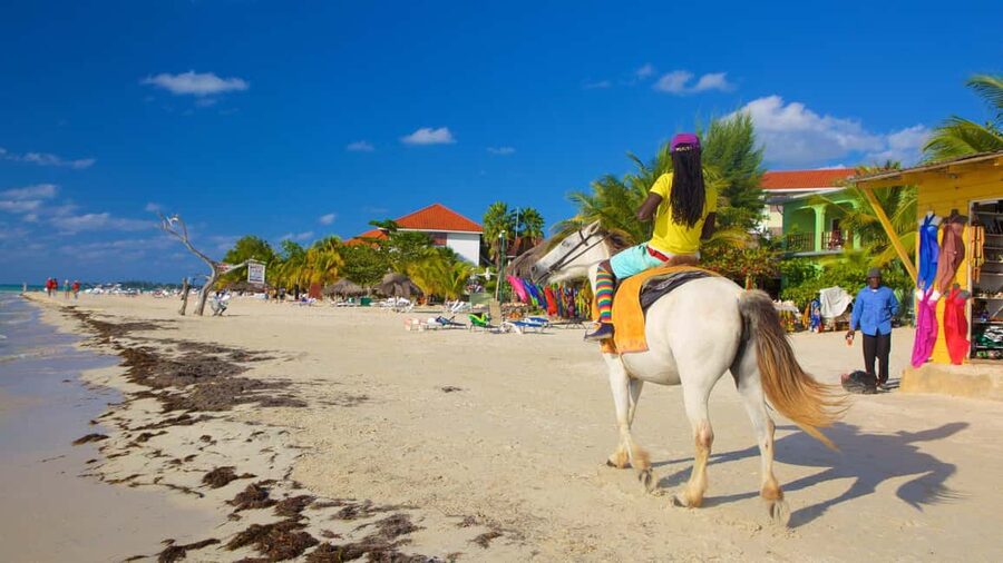 Ricks cafe & 7mile Beach Day Tour From Montego Bay. - Seven Mile Beach in Negril, white sand and real time to enjoy it