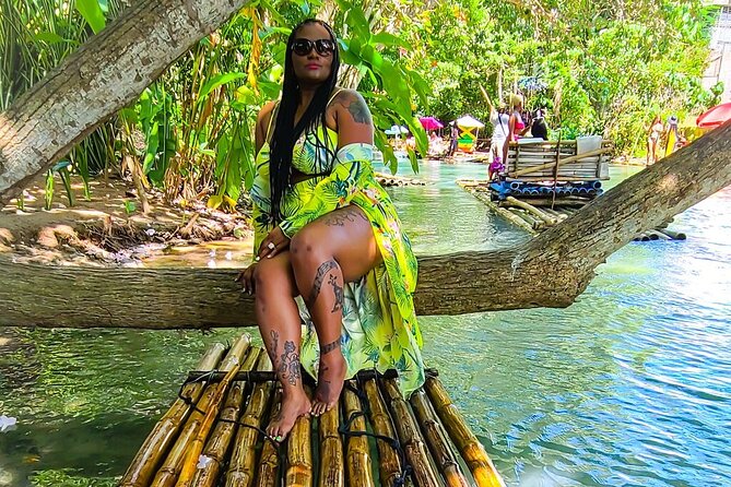 River Rafting with {Limestone Massage} & Ricks Cafe from Montego Bay - Lethe Estate bamboo rafting, the slow way