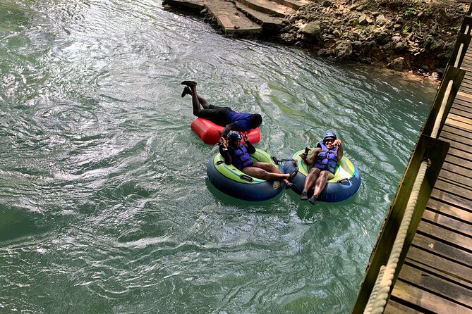 River rapids tubing rafting kayaking and beach Adventure - The Private Beach Finish on the Caribbean Sea
