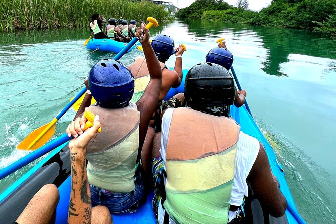 River Rapids Waterfalls Rafting and Beach Adventure - Bamboo break, rope swing, and optional waterfall time