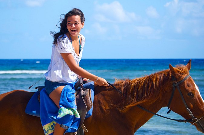 Sand n Saddle Horseback Ride & Swim Tour from Falmouth - The North Coast Private Beach, Swimming, and the Bareback Option