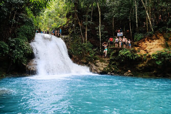 Triple Action pack Combo (Blue Hole, Horse back riding and river tubing) - Blue Hole National Heritage Stop: Jumps, Rope Swing Moments, and Cave Time