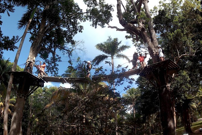 Zip Line over the Dunns River Falls - The special access pass, armbands, and safety gear